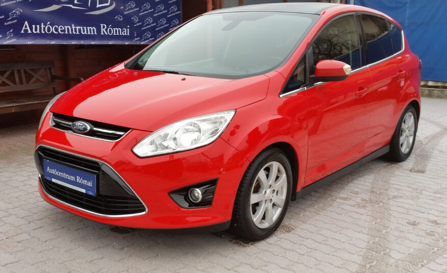 FORD C-MAX 1.6 SCTi EcoBoost Titanium Red Line! ÜLÉSFŰTÉS. TEMPOMAT. PARKRADAR. VONÓHOROG