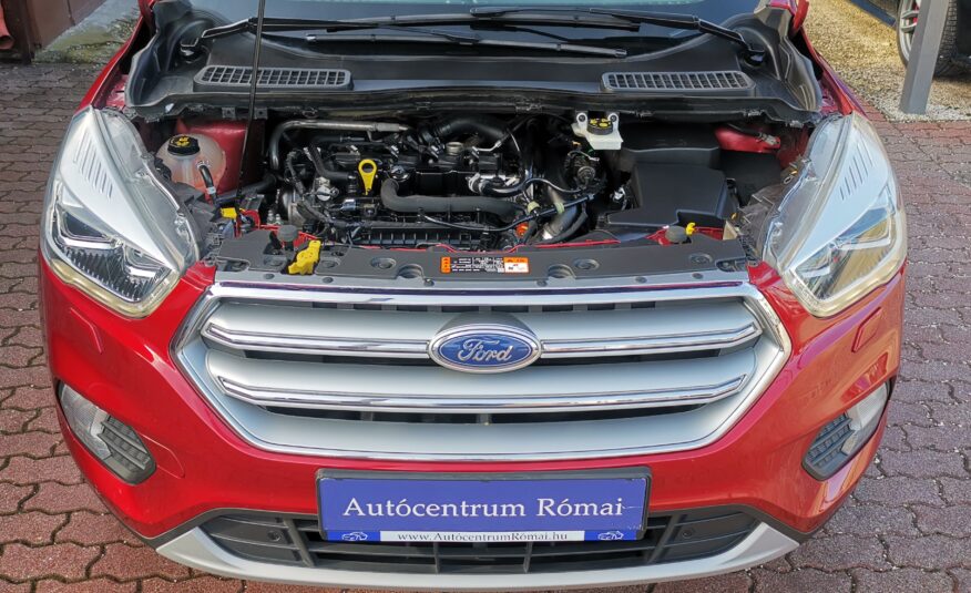 FORD KUGA 1.5 EcoBoost Titanium MO.-i. 2. Tulaj. Szervizkönyv! Áfá-s! PANORÁMA TETŐ. BŐRBELSŐ. LED