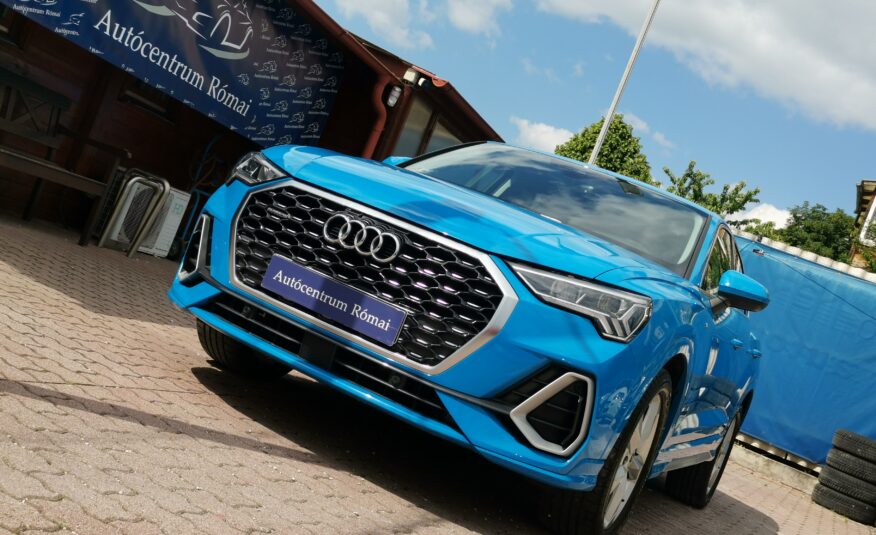 AUDI Q3 Sportback 40 TFSI S line quattro S-tronic 61.000km! MO.-i. 1. Tulaj. ÁFÁ-s!