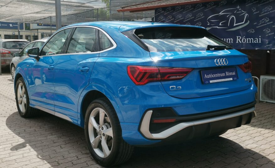 AUDI Q3 Sportback 40 TFSI S line quattro S-tronic 61.000km! MO.-i. 1. Tulaj. ÁFÁ-s!