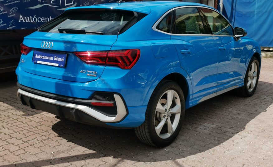 AUDI Q3 Sportback 40 TFSI S line quattro S-tronic 61.000km! MO.-i. 1. Tulaj. ÁFÁ-s!
