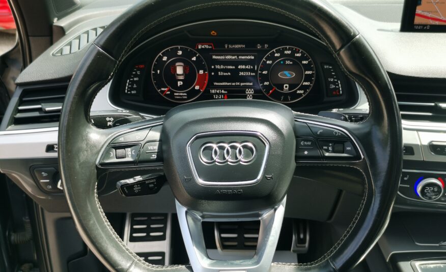 AUDI Q7 SQ7 4.0 V8 TDI quattro Tiptronic ic [7 személy] BŐR. PANORÁMA TETŐ. NAVIGÁCIÓ. LED. VONÓHOROG
